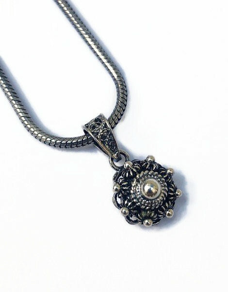 Niederländische knote Halskette aus Sterling silber – traditioneller Schmuck aus den Niederlanden