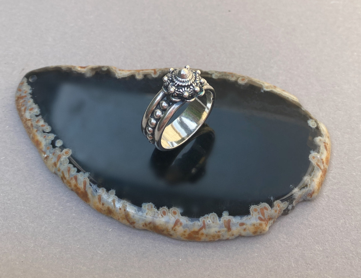 Sterling zilveren ring met Zeeuwse knoop