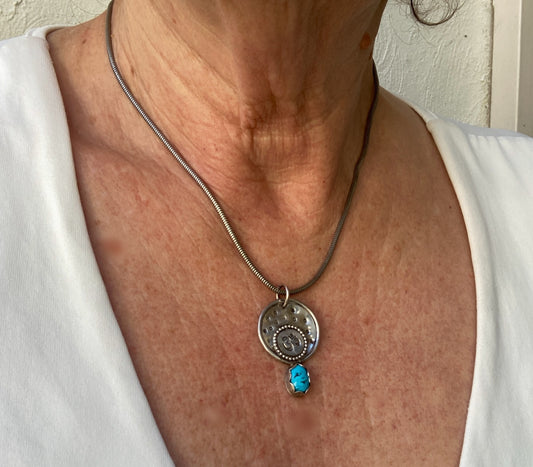 Sterling Silver Turquoise Pendant Necklace – Spiritual Jewelry