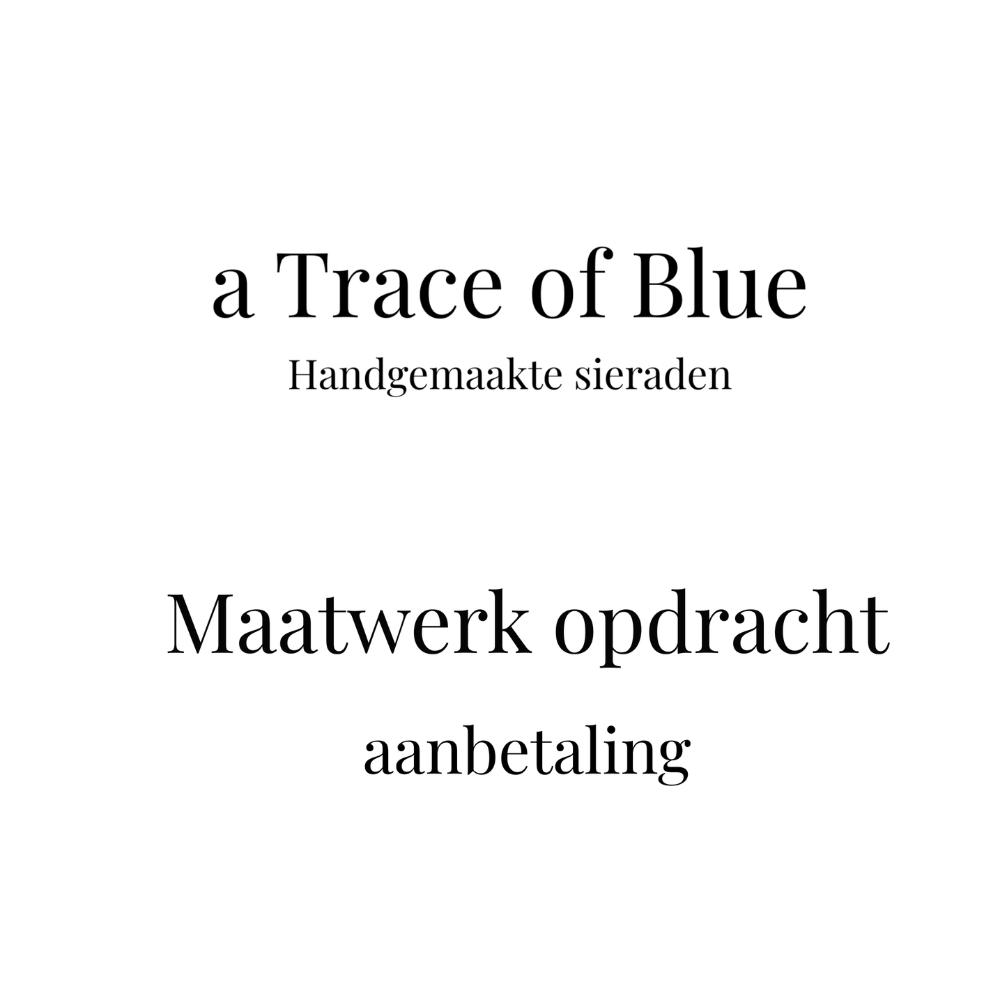 Aanbetaling maatwerk rozenkransketting + ringen