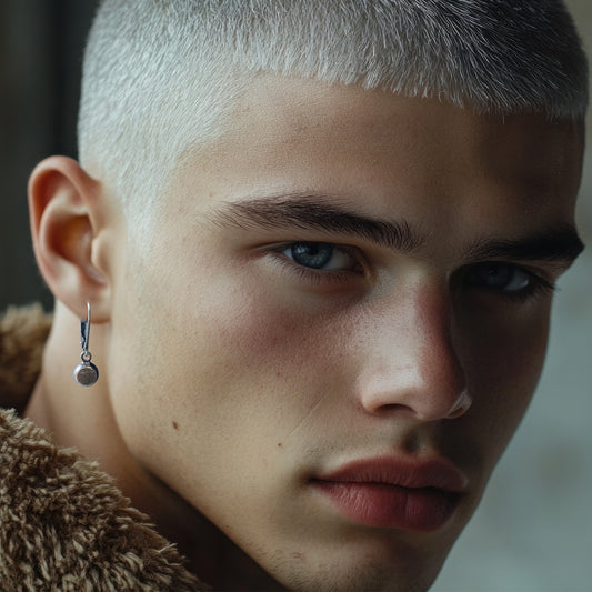 Hakenohrringe aus Sterlingsilber für den modebewussten Mann