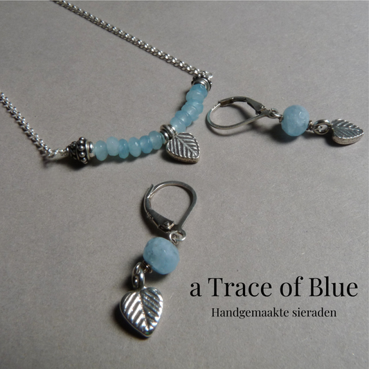 Jewelry set with Aquamarine – 'Summer Silence'