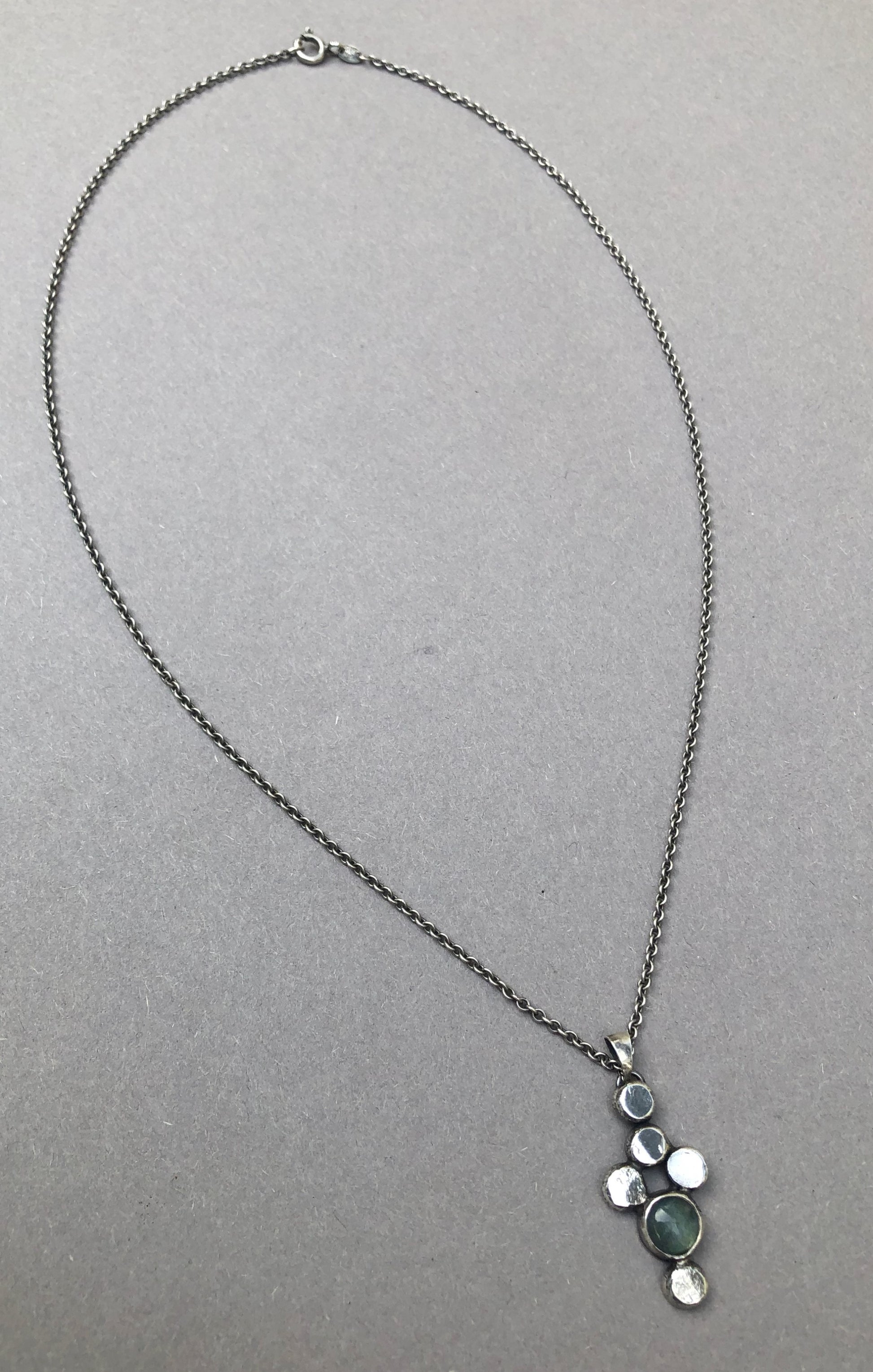 artistieke heren ketting labradoriet