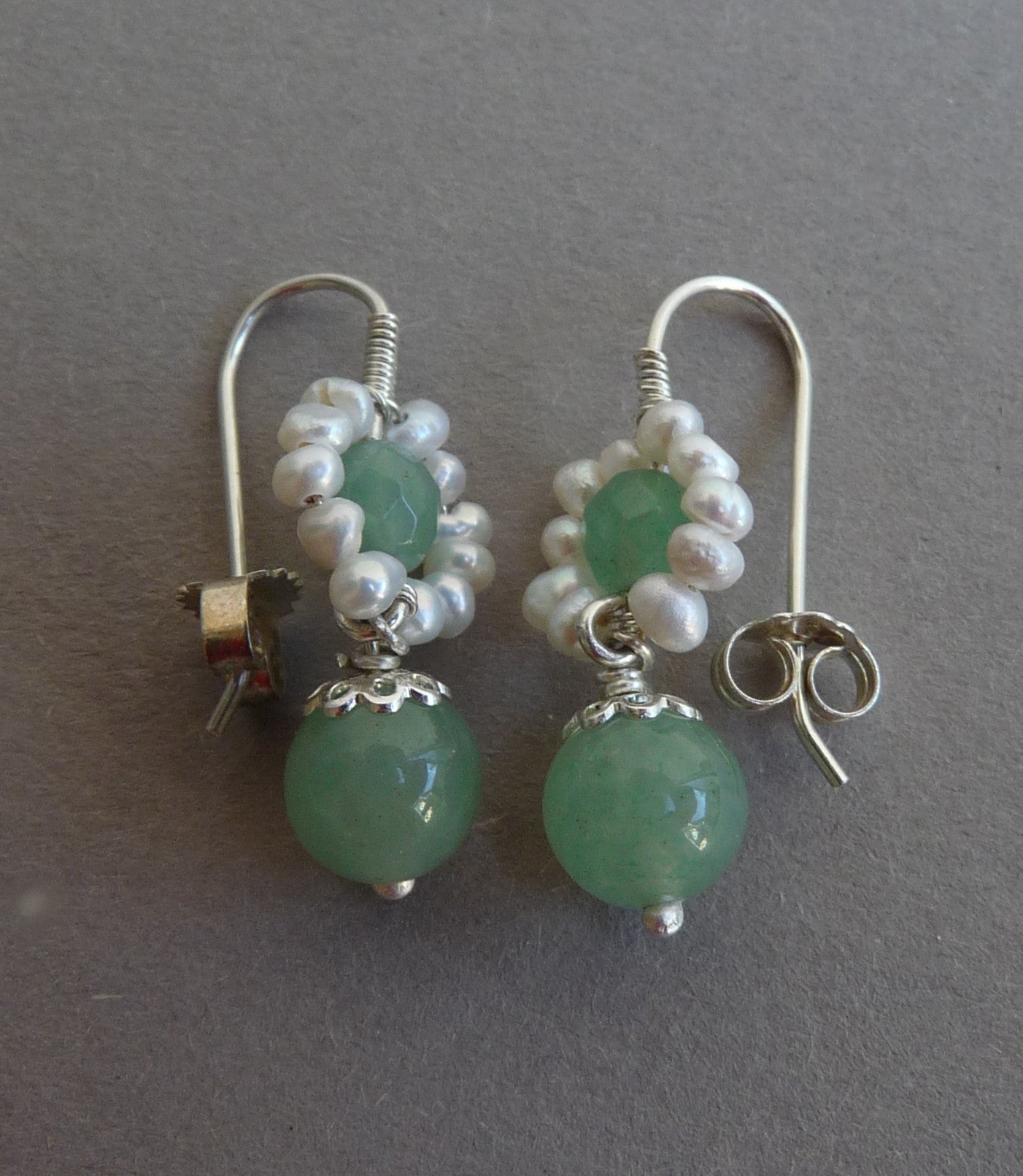 groene aventurijn oorbellen voor bruiloft