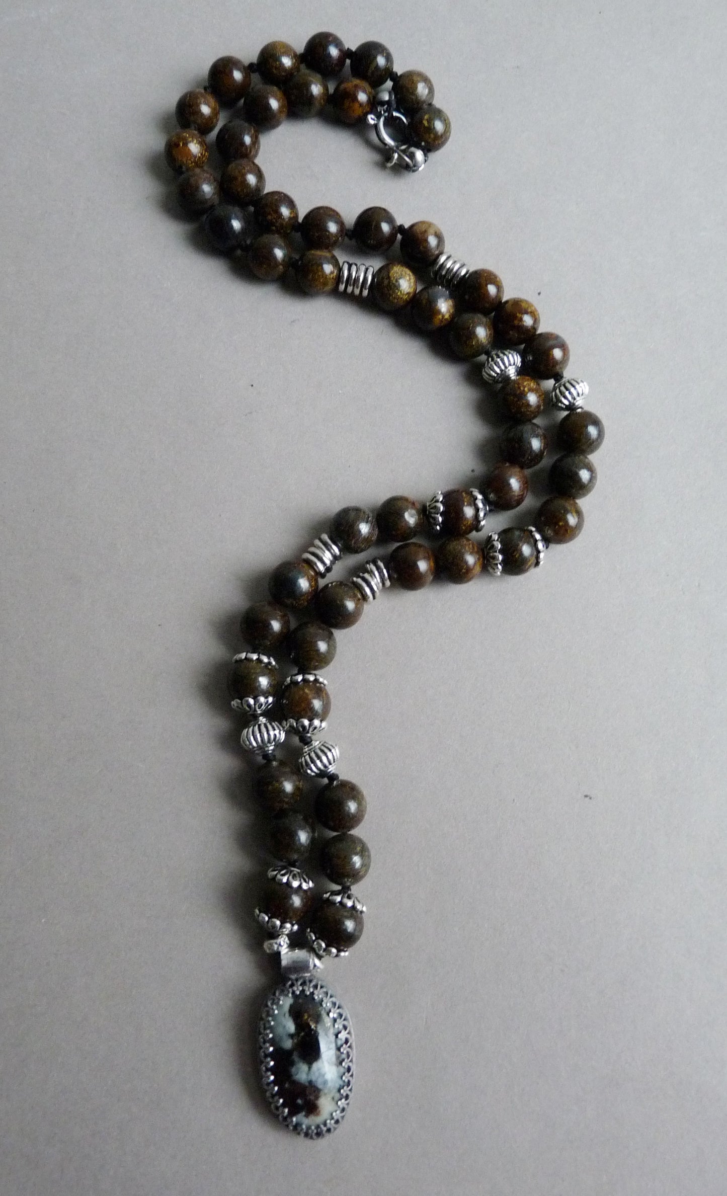 Ketting voor mannen – heren ketting met natuursteen