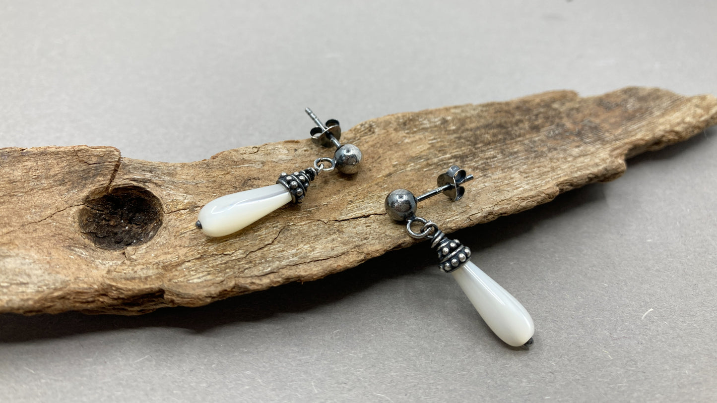 Herren-Ohrklemme mit Perle und Ohrringen