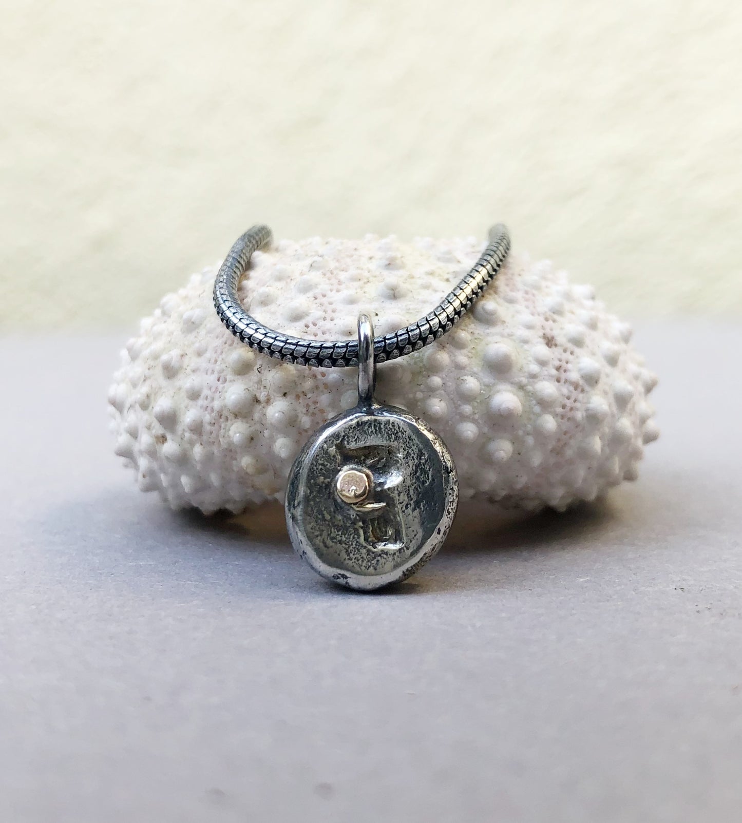 Herrenhalskette – Recyceltes Silber mit „Ein Hauch von Gold“