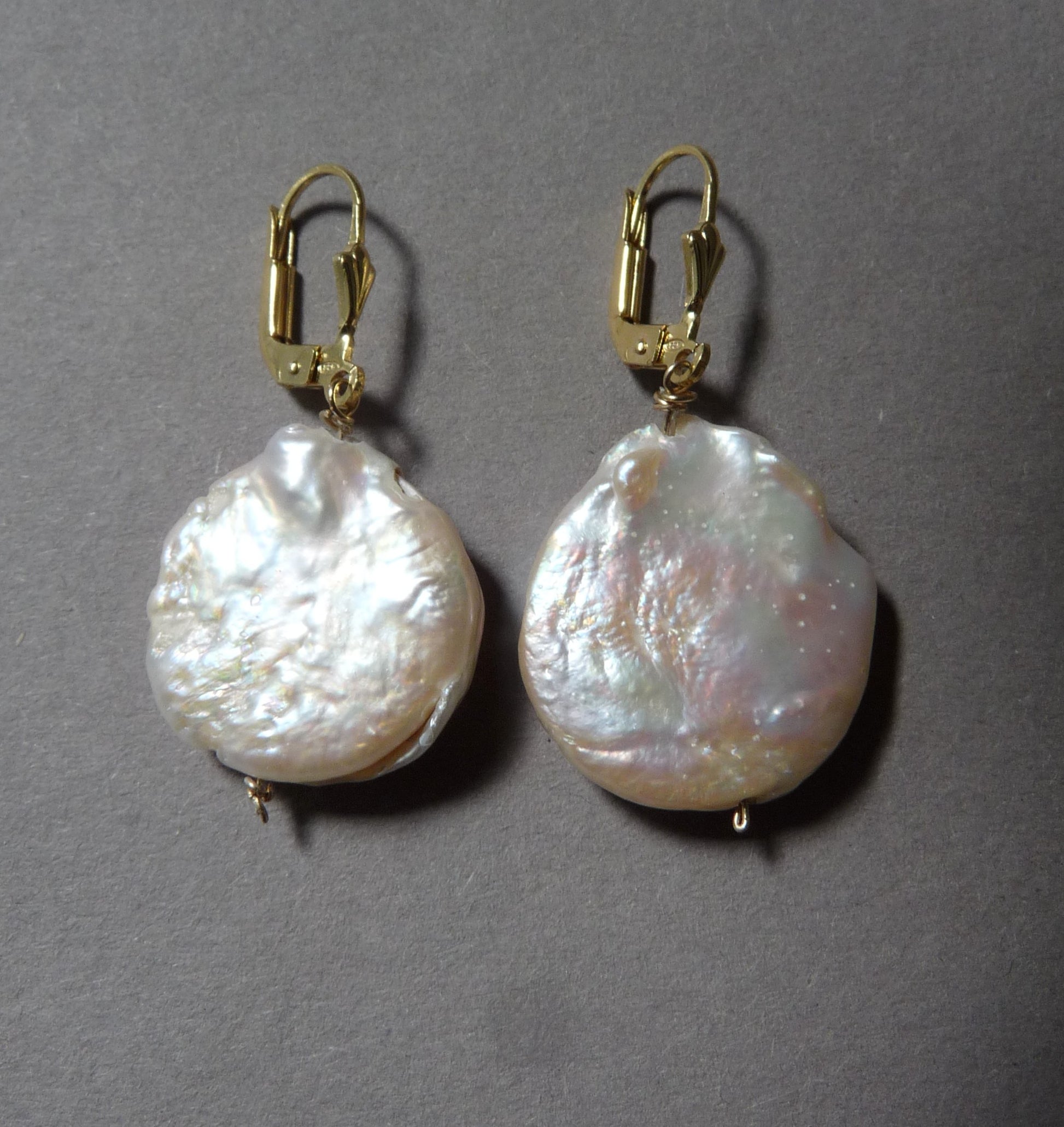 parel oorbellen met lelie haakjes