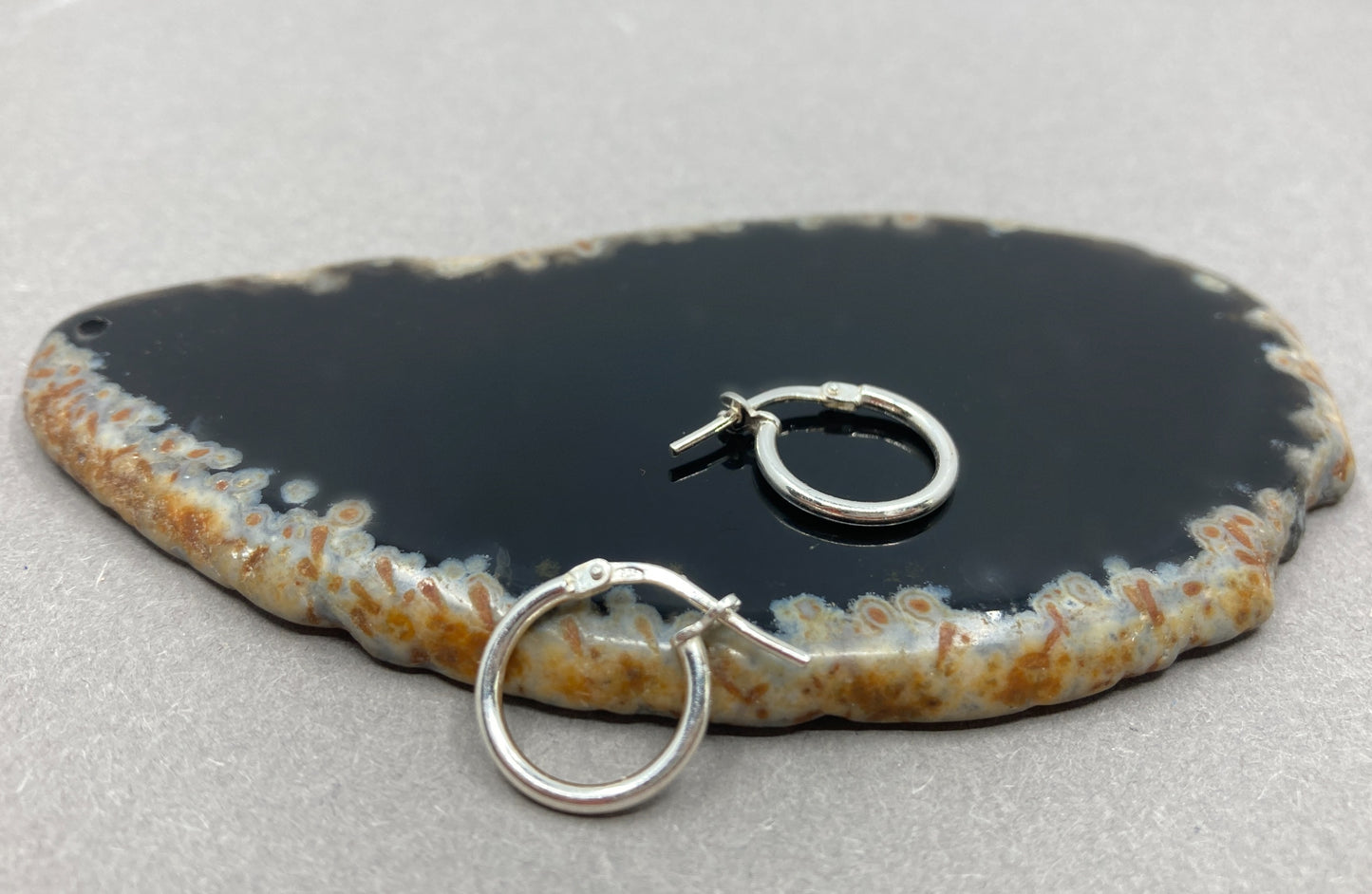 Creolen aus Sterlingsilber für Damen mit Hebelverschluss