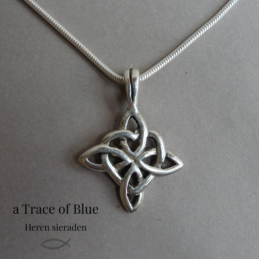 stoere hanger man zilver