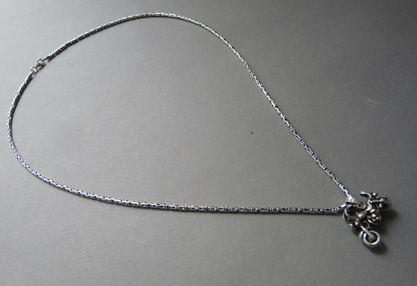 uniek sieraad heren chopper zilver
