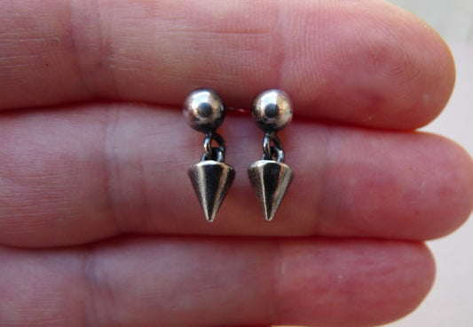 Silver stud earrings – cool men's jewelry