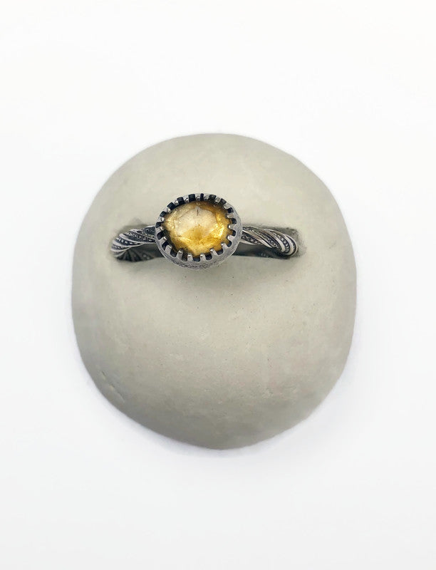 Sterling silver Citrine ring, November birthstone