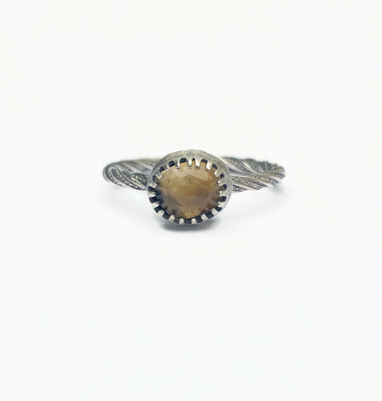 Sterling silver Citrine ring, November birthstone