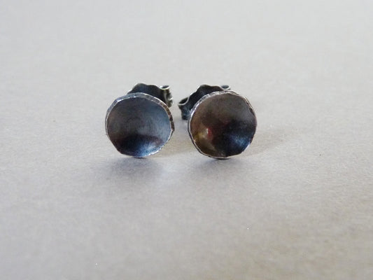 Sterling silver stud earrings for men, cool men's jewelry