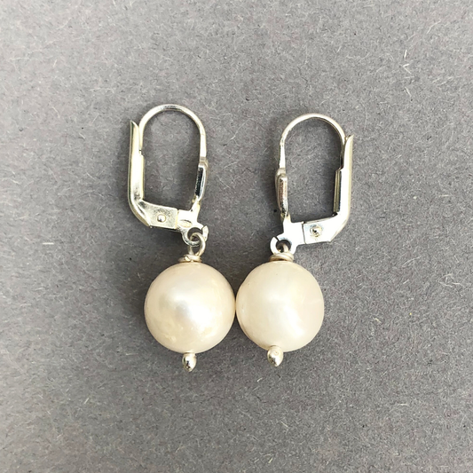 Sterling Silver Pearl Earrings