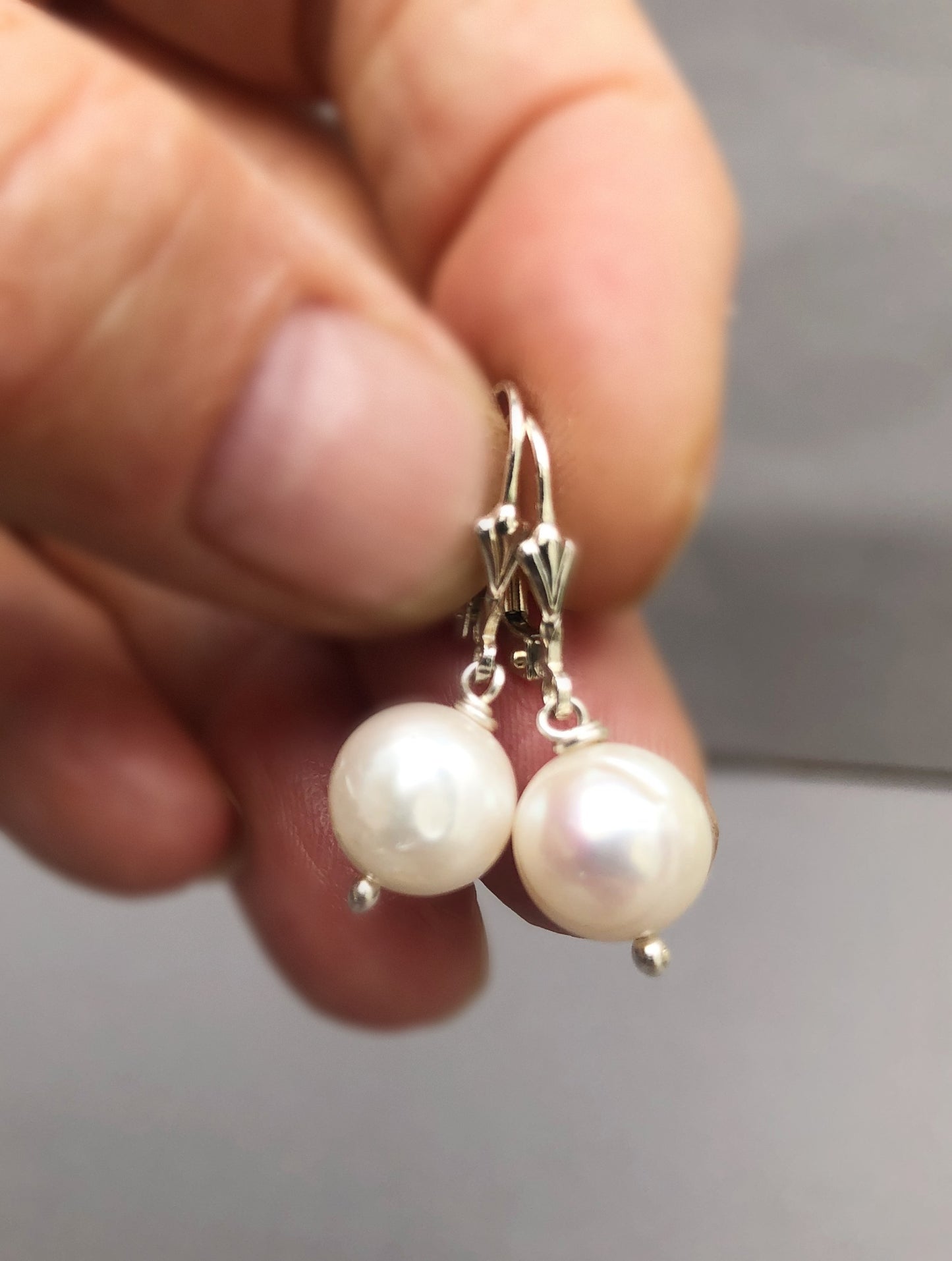 Sterling Silver Pearl Earrings