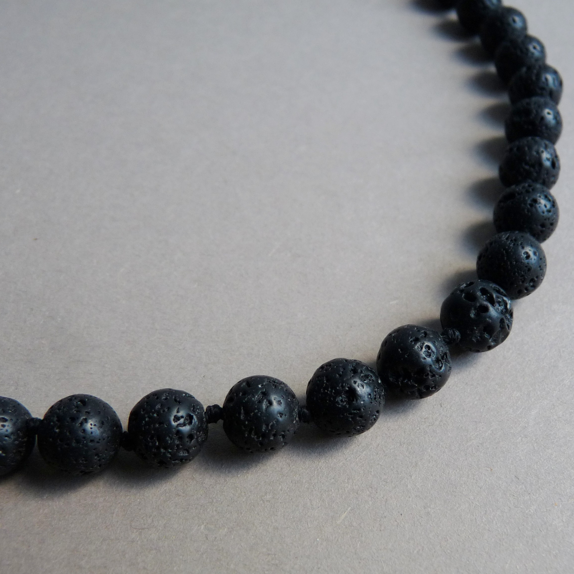 heren ketting natuursteen