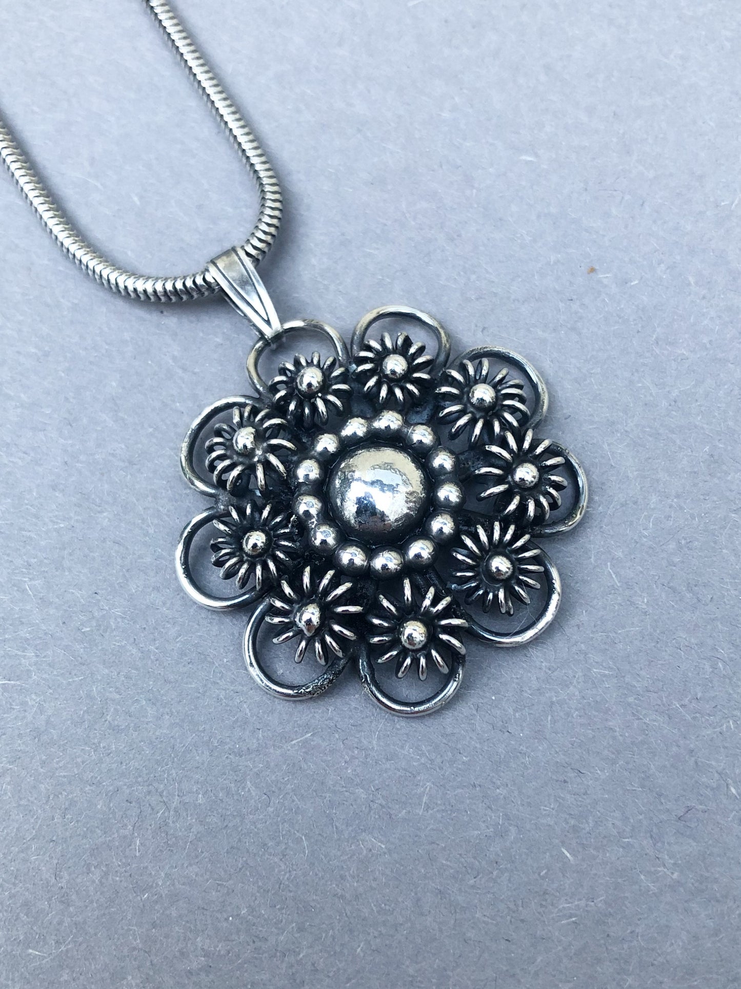 Handmade Sterling Silver Pendant with Zeeland Knot