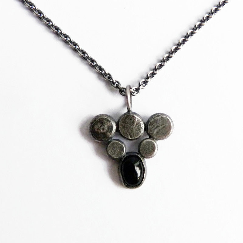 handgemaakte zilveren heren ketting met hanger