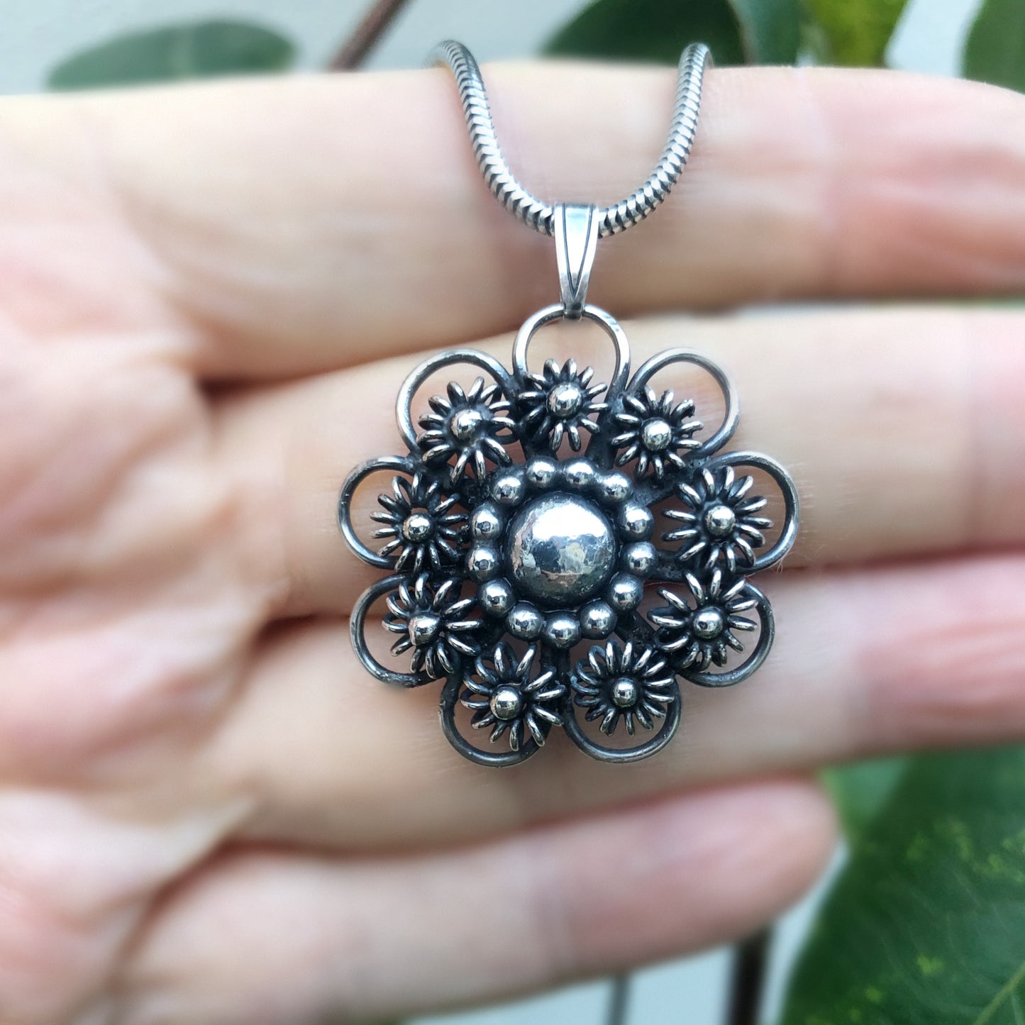 Handmade Sterling Silver Pendant with Zeeland Knot