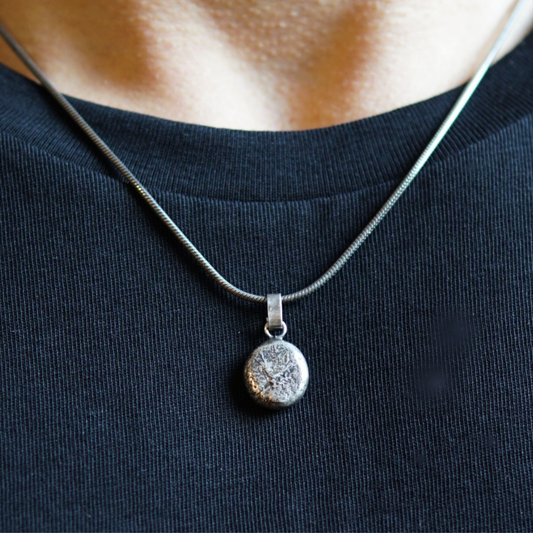 Heren ketting met hanger – stoere zilveren heren ketting, handgemaakt & uniek