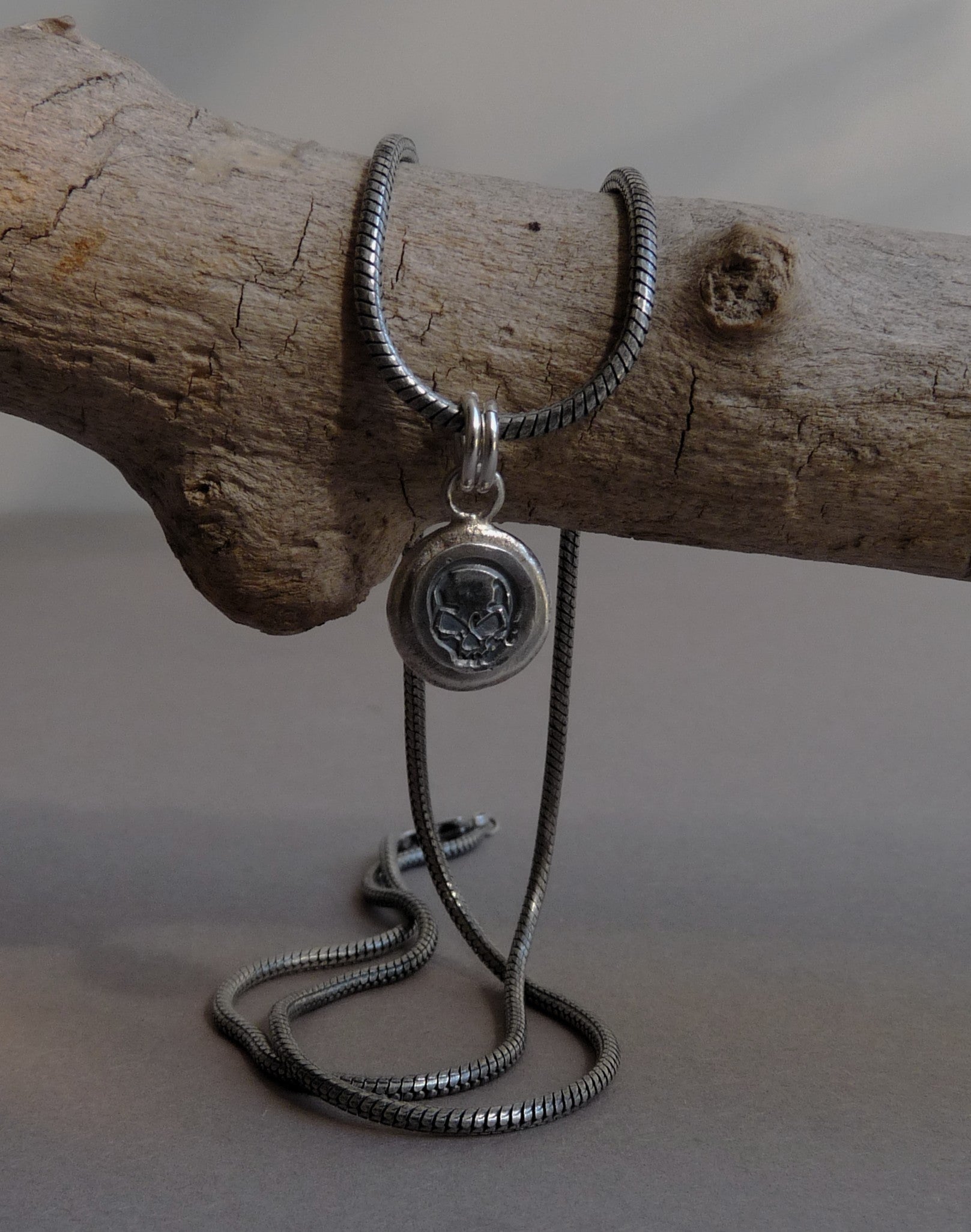 heren ketting met skull detail