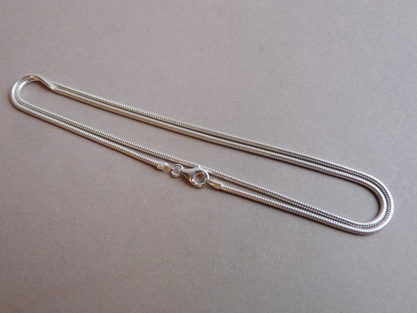 Halsketting voor heren - Zilveren schakelketting- in 45, 50 en 60 cm