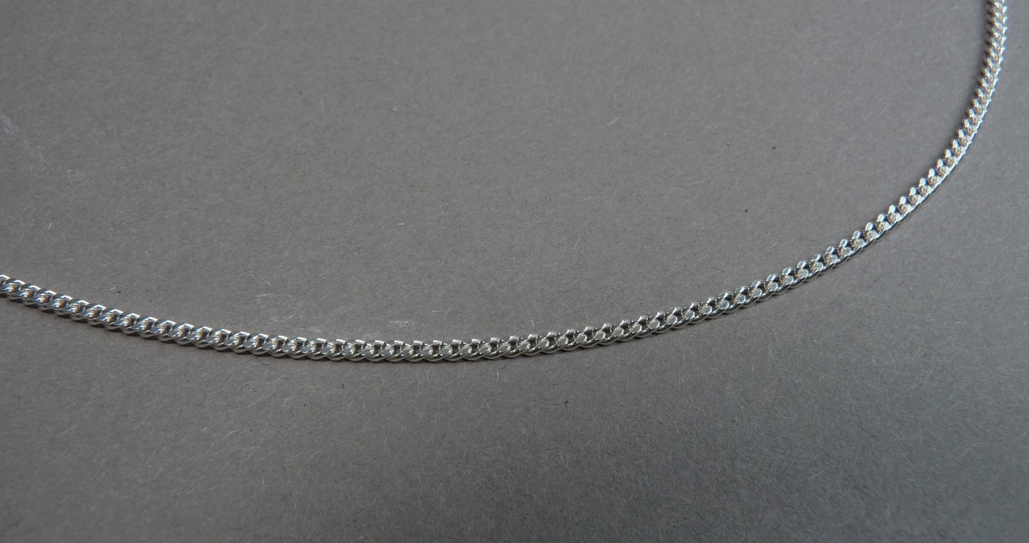 Gourmet link chain, silver men's necklace in 45 / 50 / 60 cm length