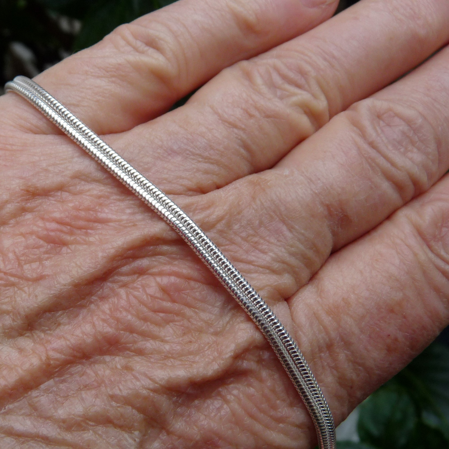 Halsketting voor heren - Zilveren schakelketting- in 45, 50 en 60 cm