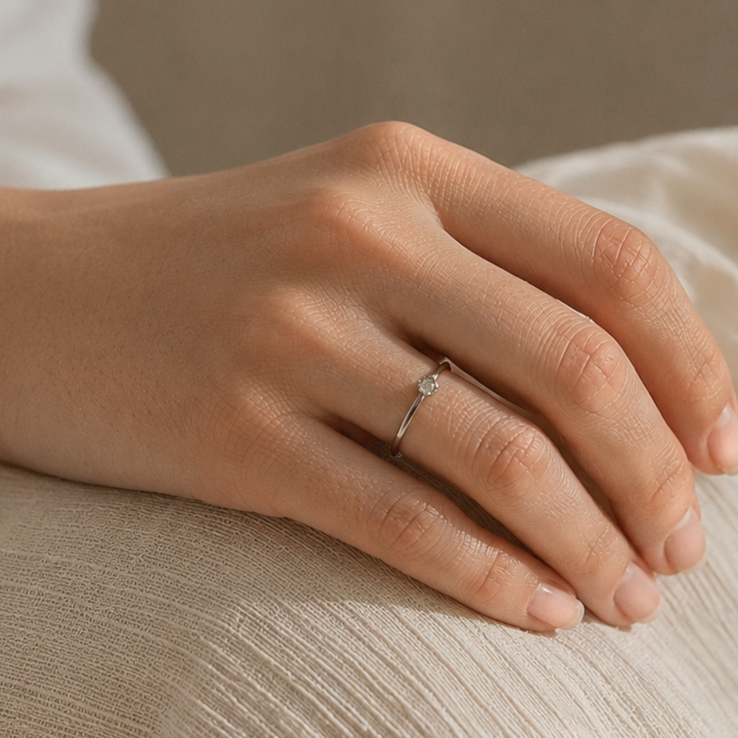 Stapelring met labradoriet - zilveren stapel ring met edelsteen