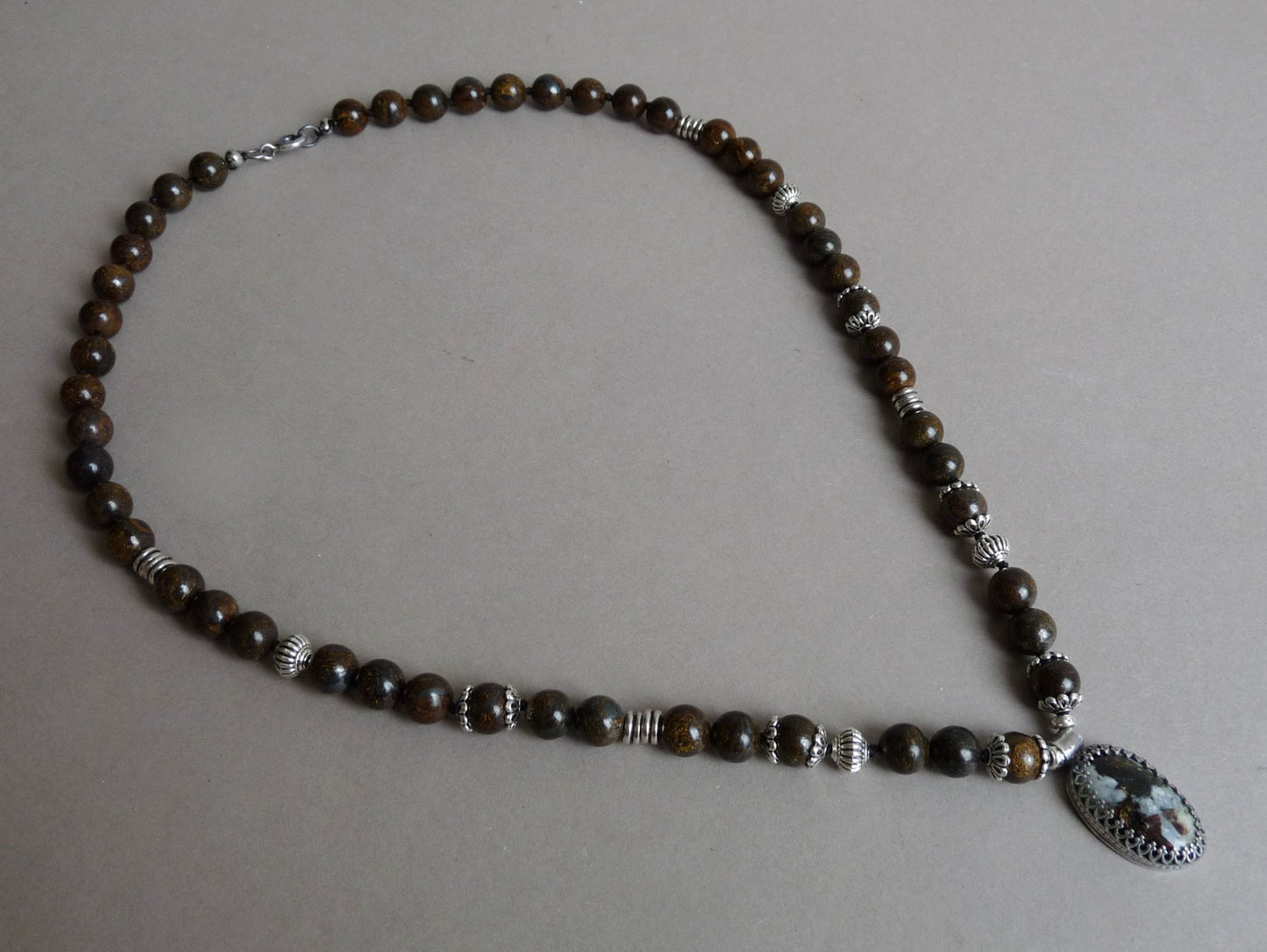 Ketting voor mannen – heren ketting met natuursteen