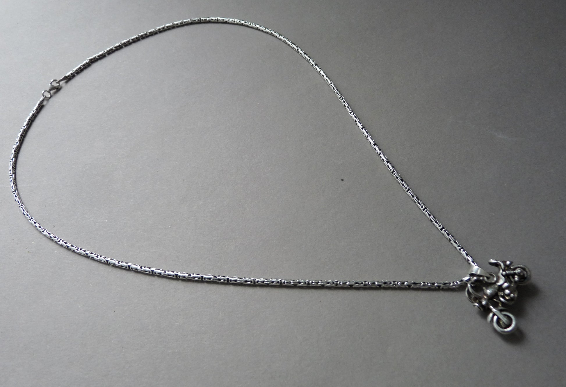 uniek sieraad heren chopper zilver