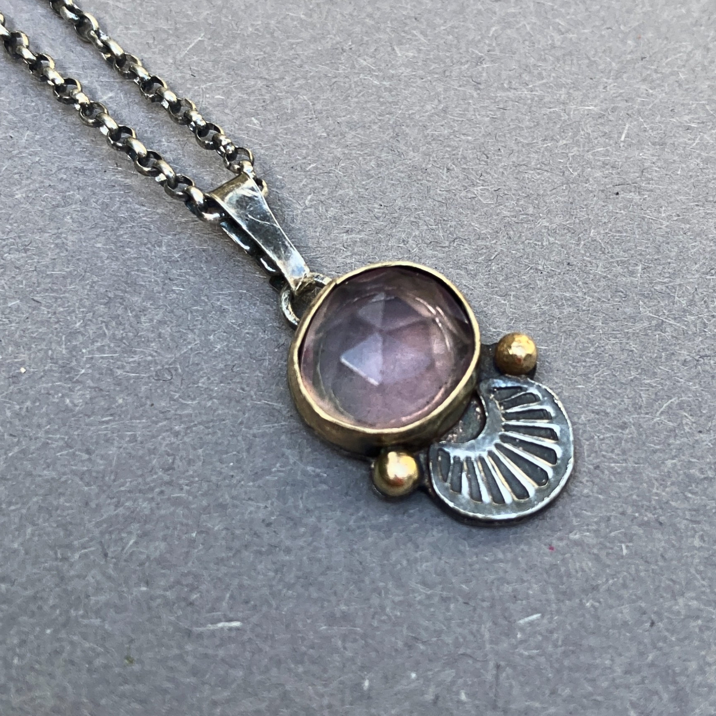 zilver-en-gouden-hanger-ketting