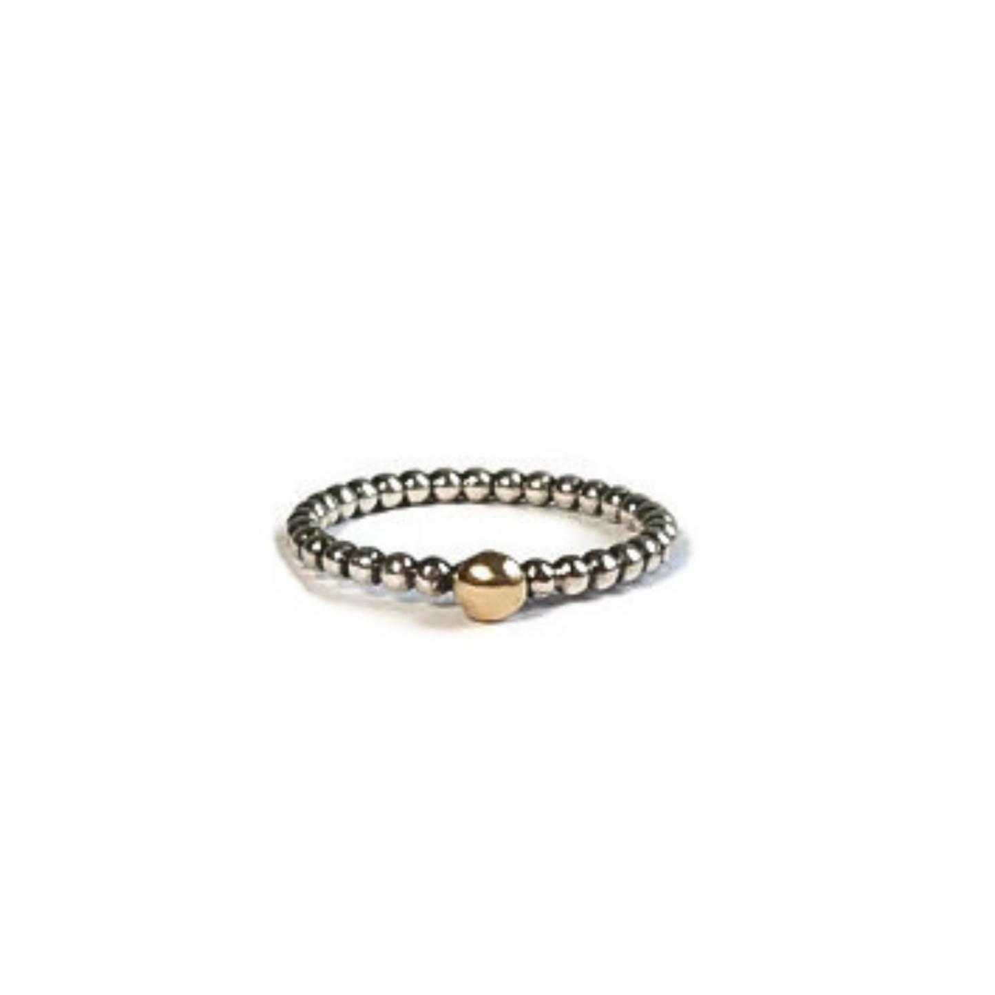 Stapelring aus Gold und Silber
