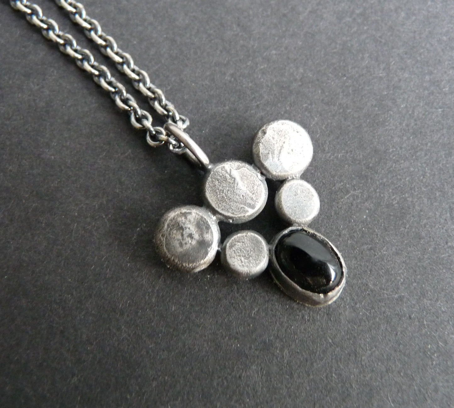 Zilveren Onyx ketting voor mannen