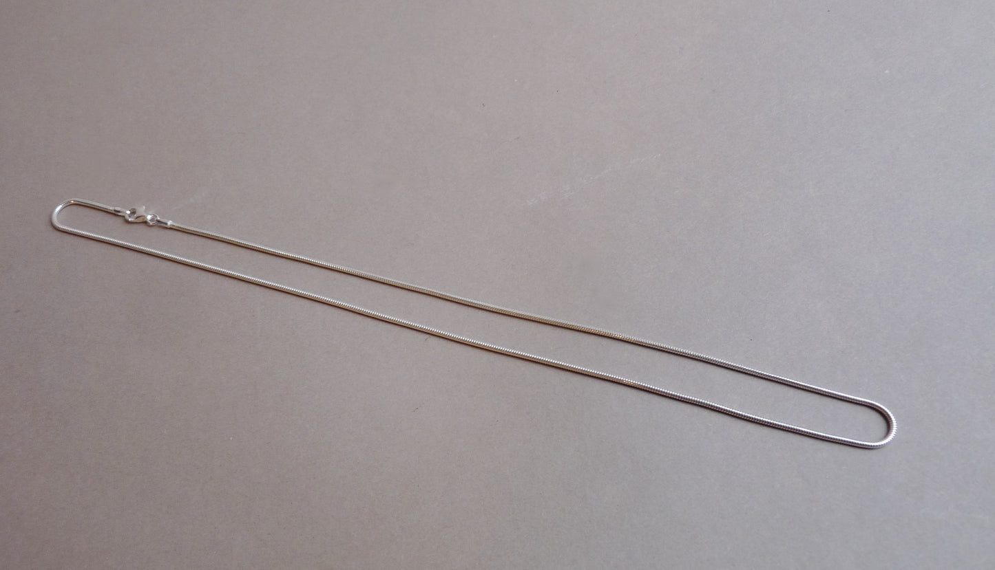 Halsketting voor heren - Zilveren schakelketting- in 45, 50 en 60 cm