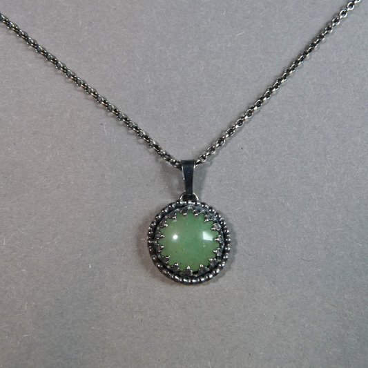 zilveren-ketting-met-aventurijn-hanger