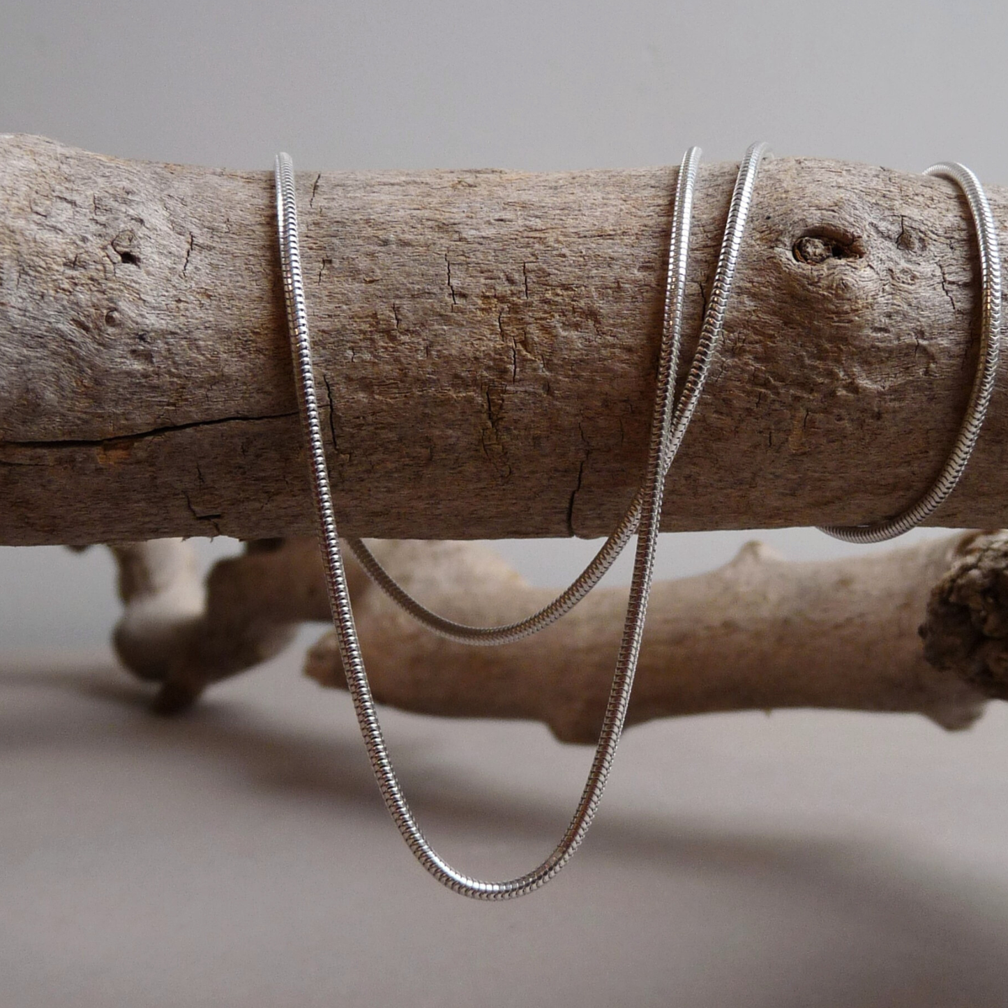 Halsketting voor heren - Zilveren schakelketting- in 45, 50 en 60 cm