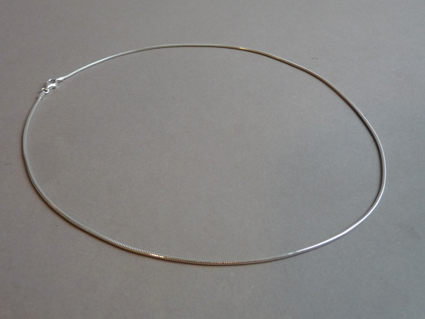 Halsketting voor heren - Zilveren schakelketting- in 45, 50 en 60 cm